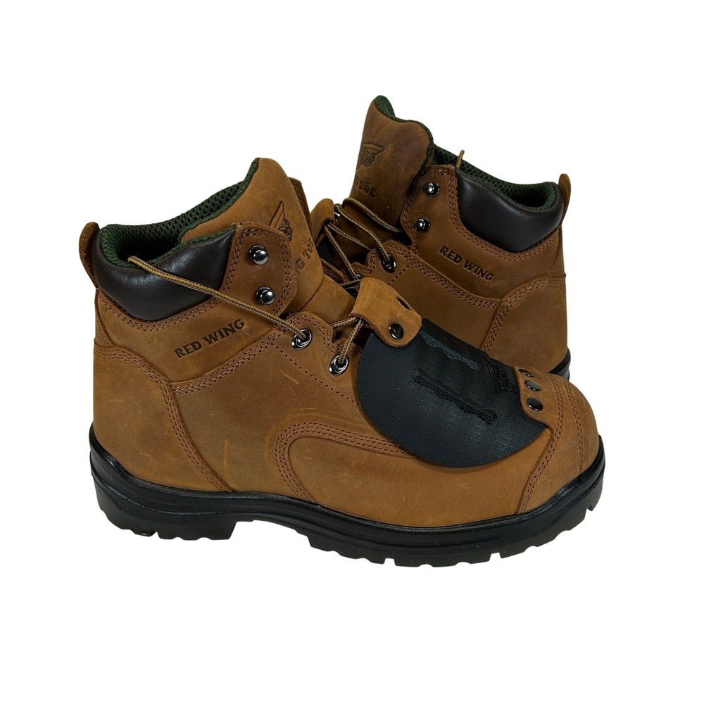 Red Wing 4456 King Toe Mens 11.5 D Brown Leather Metatarsal Guard Work Boots EH